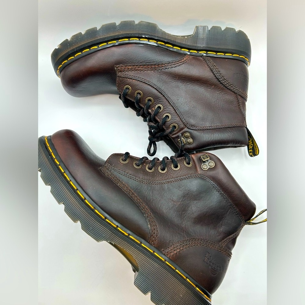 NEW RARE Vintage Dr Martens 939 Made in England Ben Boots Sz Men’s 10 Brown 90’s - Picture 1 of 16
